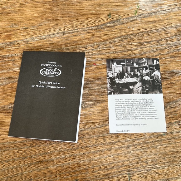 WOLF DESIGNS JEWELRY BOX WATCH ROTATOR FOR SINGLE WATCH NEW ADAPTER MISSING. - Picture 8 of 8